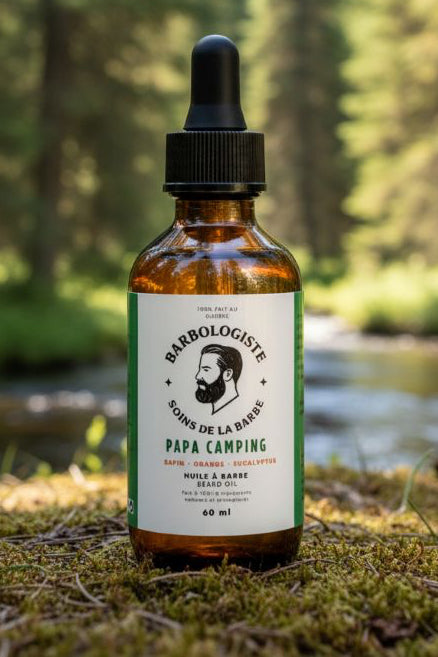 Huile à Barbe Papa Camping 60ml – Forêt Boréale