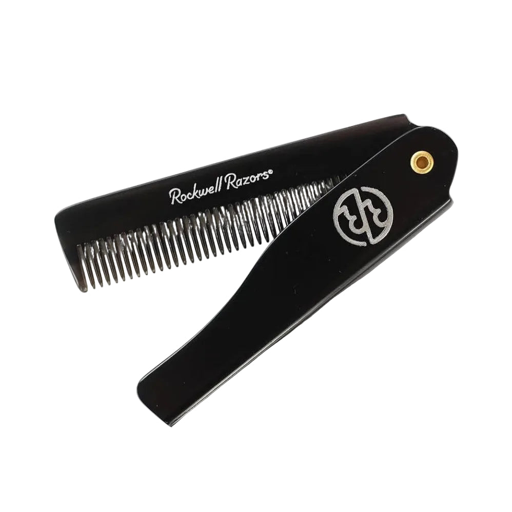 Peigne pliable de poche pour barbe - accessoire compact grooming - Le Barbologiste
