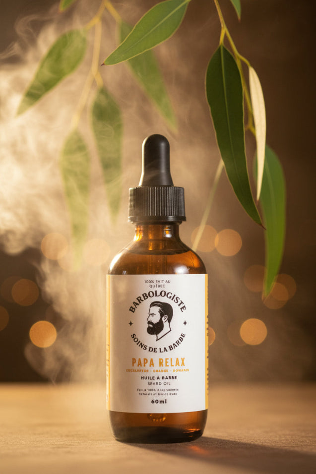 Huile à Barbe Papa Relax 60ml – Parfum Spa